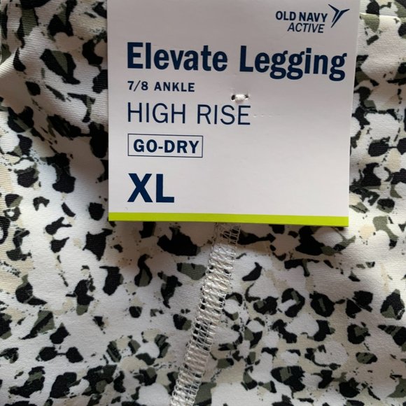 High-Waisted PowerSoft 7/8-Length Side-Pocket Leggings Women XL SNOW LEOPARD NWT - Picture 5 of 5